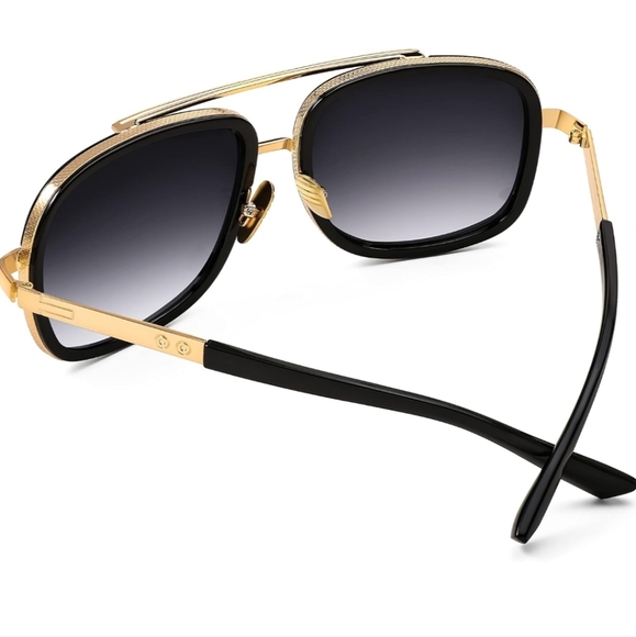 Retro Trendy Aviator Sunglasses Women | Men Classic Vintage Square. UV400. - Picture 5 of 5